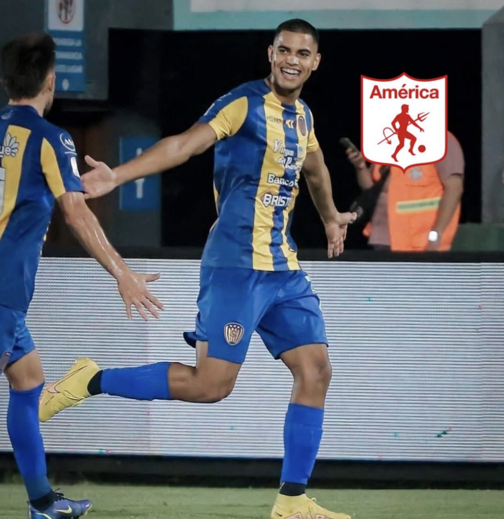 Marcelo Pérez, América de Cali, Fichajes América 2026, Marcelo Pérez Huracán, Refuerzos Escarlatas, Delantero paraguayo América, Mercado de pases FPC, David González.